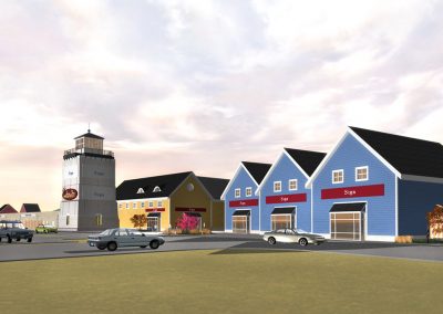 Jersey Shore Entry Tower Retail Rendering Schematic Design Development