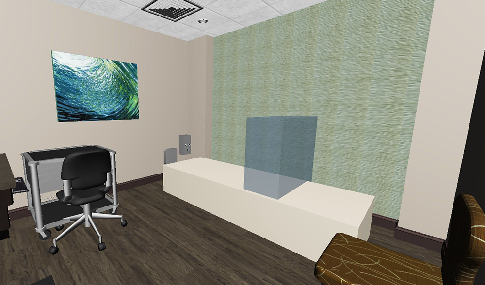 Digital Image View DEXA 3D Model Exam Room Interior Design