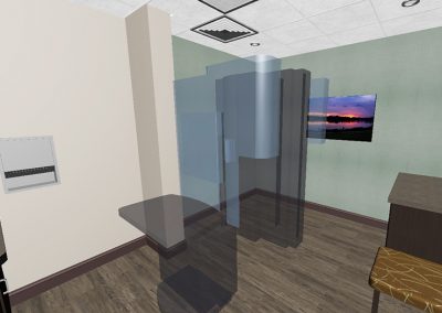 3D model view Mammography Exam Room Interior Design